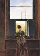Caspar David Friedrich, Woman at the Window (mk10)